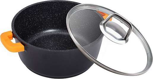 Blaumann ( Hungary ) 28cm Granite Diamond Line ( Marble Coating ) Casserole - Oven Safe -