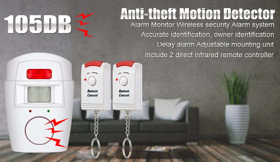105db Sensor Alarm Intruder Sensor Alarm