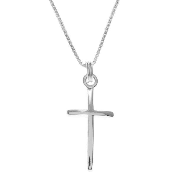 Sunstone Sterling Silver Cross Necklace