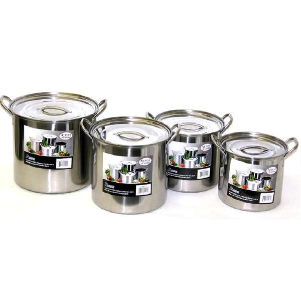 Alpine Stainless Steel Big 8-piece Stock Pot Set