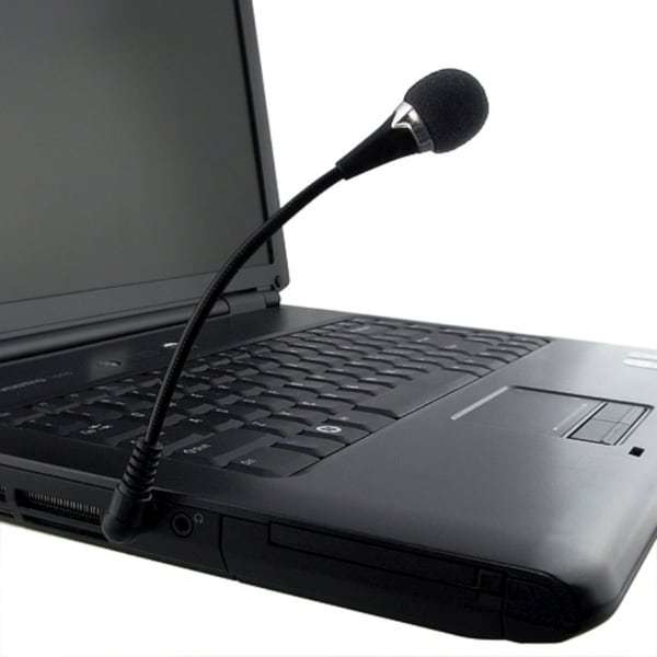 BasAcc Black Universal Mini Flexible Microphone For PC Laptop Notebook (Pack of