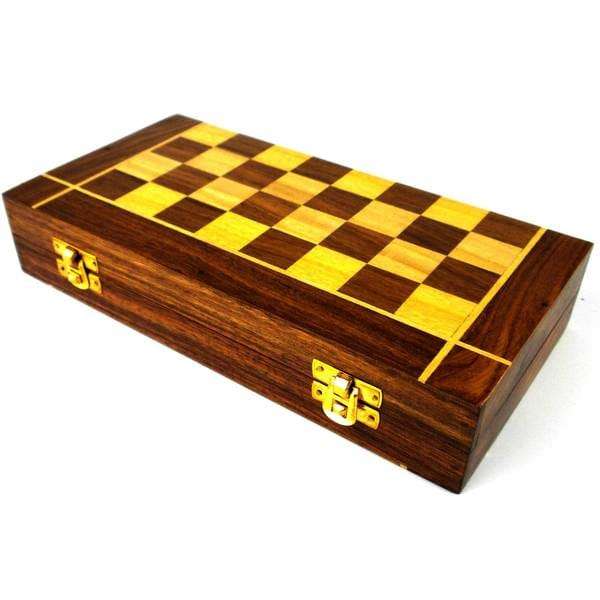 Handmade Folding Chess and Backgammon Game (India)