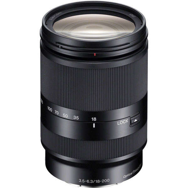 Sony 18-200mm f/3.5-6.3 OSS Lens for NEX Cameras (New Non Retail Packaging)