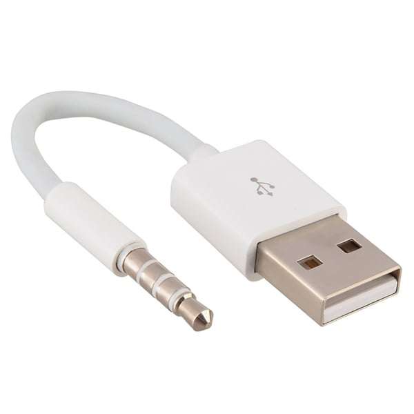 INSTEN White USB Cable for Apple iPod Generation 3/ 4/ 5 Shuffle