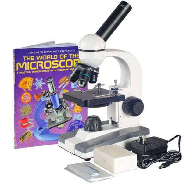 AmScope M148C-PB10-WM 40X-1000X Biological Science Compound Microscope