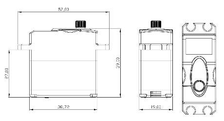 Alturn-USA Standard Deluxe Ball Bearing Servo ("AAS-700STD") - 0.10kg