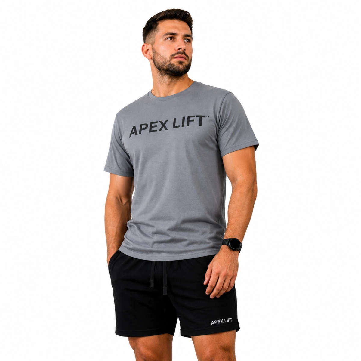 APEX LIFT | Everyday Statement Tee - (Grey)