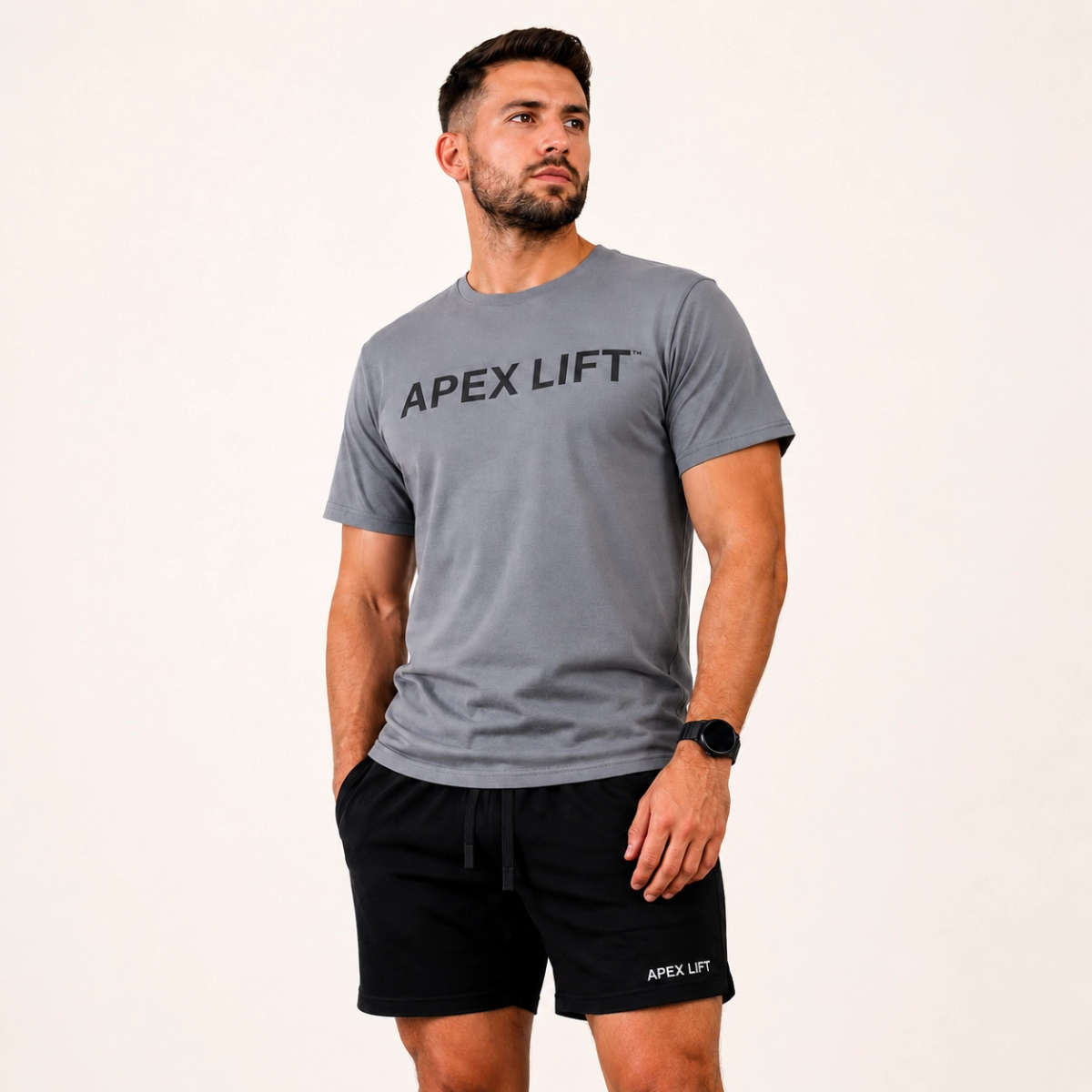 APEX LIFT | Everyday Statement Tee - (Grey)