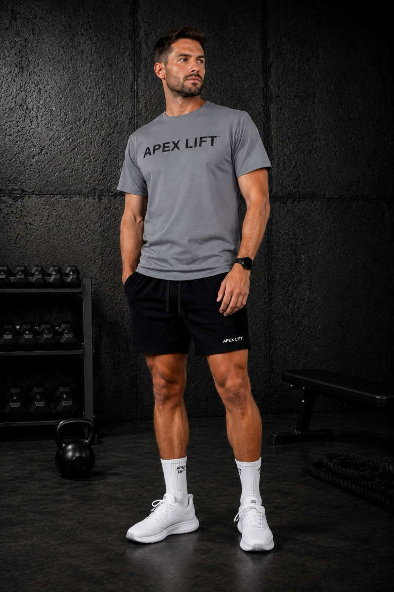 APEX LIFT | Everyday Statement Tee - (Grey)