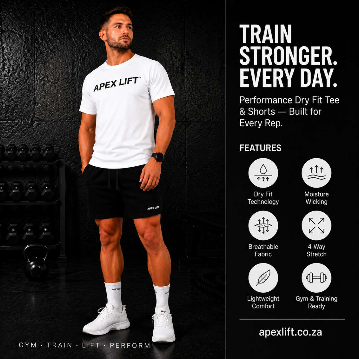 APEX LIFT | Performance Statement Tee - (Orange)