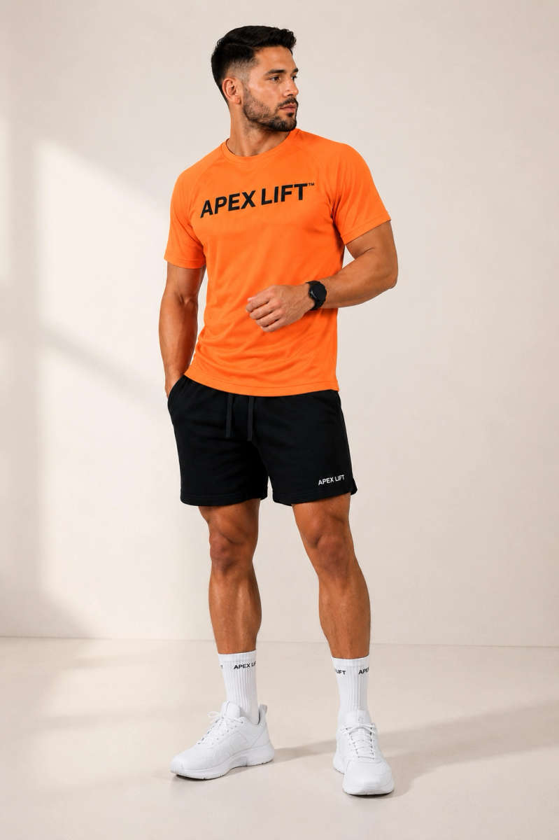 APEX LIFT | Performance Statement Tee - (Orange)
