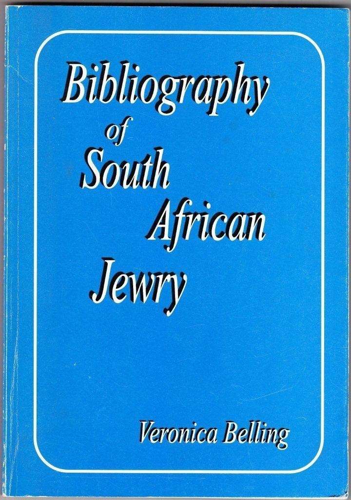 Bibliography of South African Jewry - Belling, Veronica