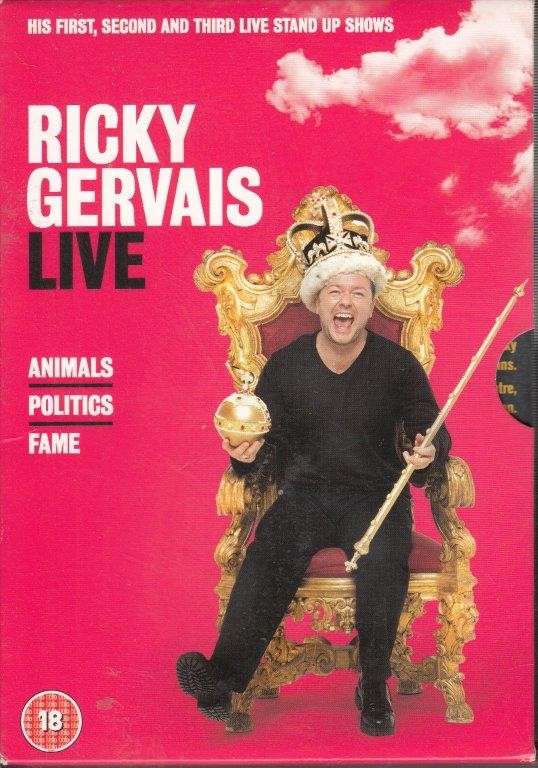 Ricky Gervais Live - 3 DVD Set (Animals/Politics/Fame) - Gervais, Ricky