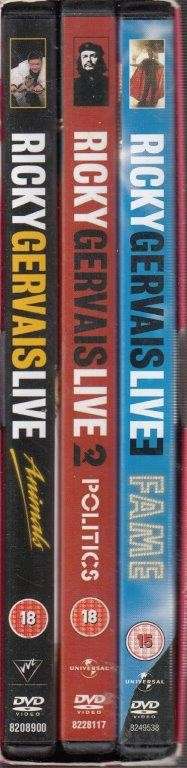 Ricky Gervais Live - 3 DVD Set (Animals/Politics/Fame) - Gervais, Ricky