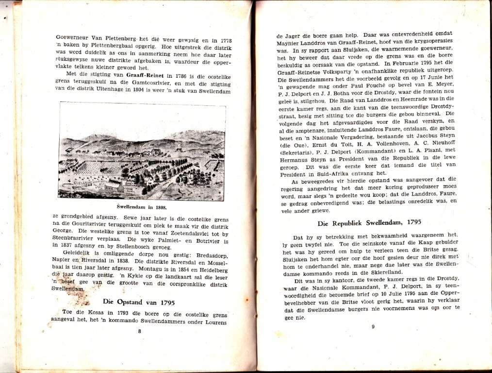 Gedenkboek: Swellendam 1743-1943 - No Author Attribued