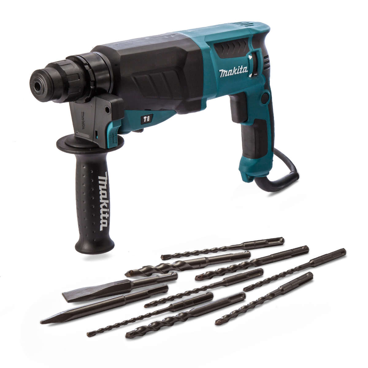 Makita HR2630 SDS+ Rotary Hammer Drill 3 Mode 26mm with Accessories 240V  - MAKITA