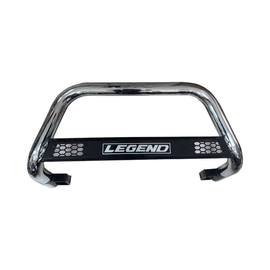 Chrome Nudgebar for Toyota Hilux 2015+ Legend 50 with Mesh Grille Guard