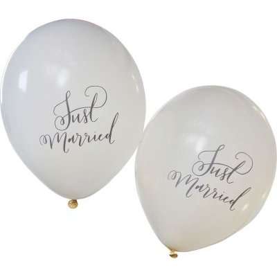 Boho - Balloons - Just Married (Pack of 10)