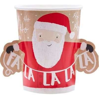 Santa & Friends - Paper Cups (Pack of 8)
