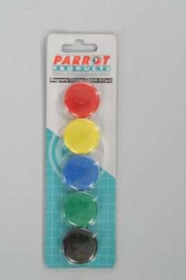 Parrot Magnets -  Circle (Assorted)(Pack of 5)