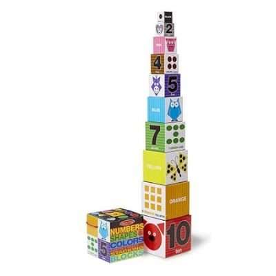 Melissa & Doug Numbers, Shapes & Colours Stacking Blocks