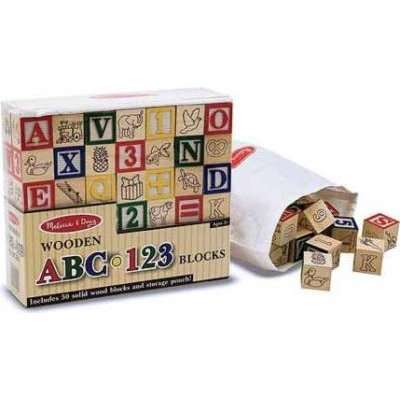 Melissa & Doug ABC/123 Wooden Blocks