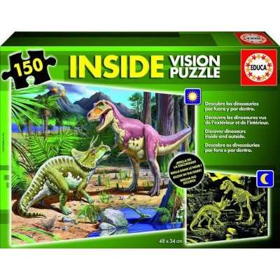 Educa Jigsaw Puzzle - Dinosaurs Inside Vision (150 Pieces)