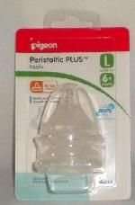 Pigeon Peristaltic Plus Nipple - L Hole (2 Pack)