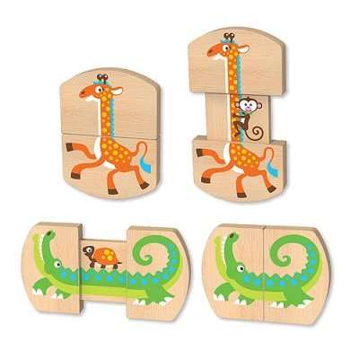 Melissa & Doug Classic Toys - Baby Slide and Seek Safari