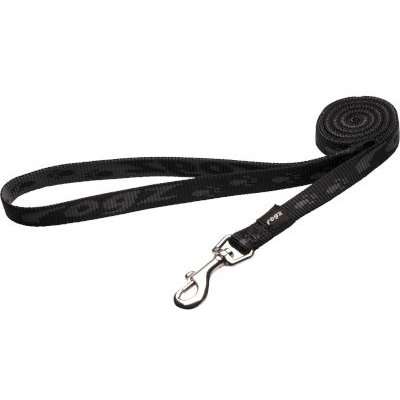 Rogz Alpinist Matterhorn Fixed Dog Lead - Medium 16mm (Black Rogz Design)
