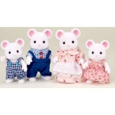 Sylvanian Families - White Mouse Family
