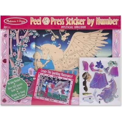 Melissa & Doug Peel And Press Sticker by Number - Mystical Unicorn