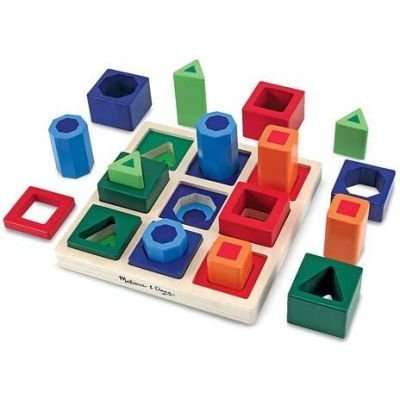 Melissa & Doug Classic Toys - Shape Sequence Sorting Set