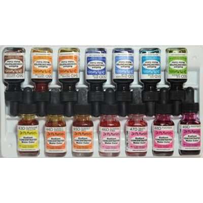 Dr. Ph. Martin's Radiant Watercolour Dye - Set D (43 To 56)(15ml)
