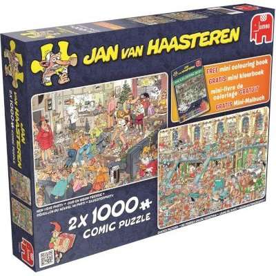 Jumbo Jan van Haasteren Happy Holidays 2-in-1 Jigsaw Puzzle (1000 Pieces)