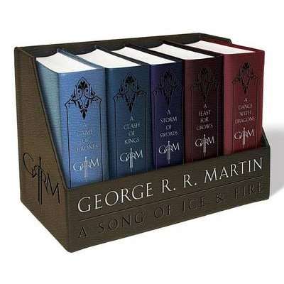 George R. R. Martin's a Game of Thrones Leather-Cloth Boxed Set (Song of Ice and Fire Series) - A Ga