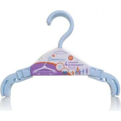 Dreambaby Blue Grohanger - 4 Pack