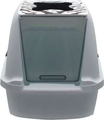 Catit Hooded Cat Pan (Large) (White Tiger) (57 x 46.5 x 39cm)