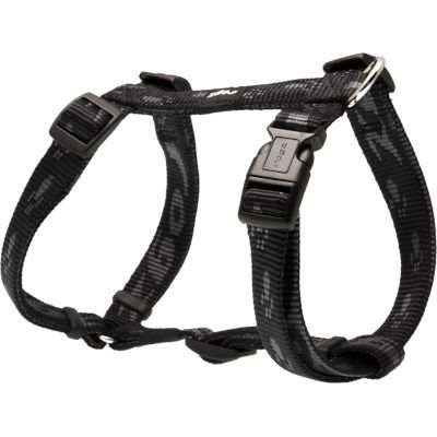 Rogz Alpinist Matterhorn Dog H-Harness - Medium 16mm (Black Rogz Design)