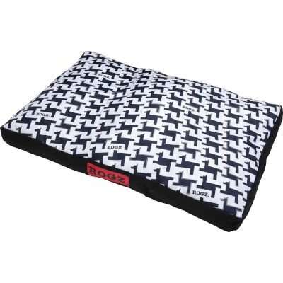 Rogz Flat Podz Dog Bed - Large (107cm x 72cm x 11cm) (Houndstooth Design)
