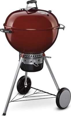 Weber MasterTouch with GBS Grate and Tuck Away Lid (57cm) (Crimson) - Plus FREE 4kg Briquettes