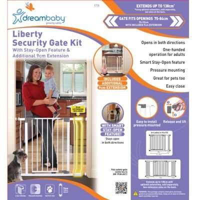 Dreambaby Liberty Gate - Combo - White - (F854 + F901) banded