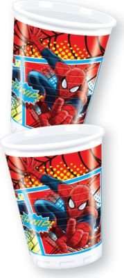 Ultimate Spiderman Web Warriors - 10 Plastic Cups (200ml)