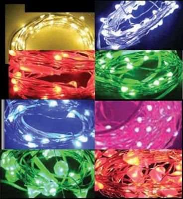 LED Battery-Operated Lights - Cool White (1 Metre)