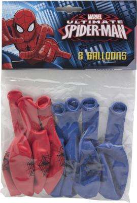 Latex Balloons 28 cm - Spiderman (8 Pack)
