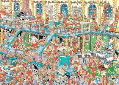 Jumbo Jan van Haasteren Happy Holidays 2-in-1 Jigsaw Puzzle (1000 Pieces)