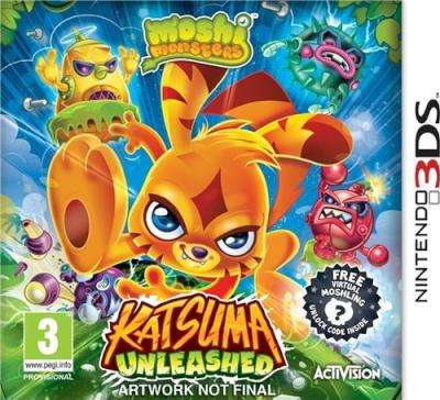 Moshi Monsters -  Katsuma Unleashed (Nintendo 3DS, Game cartridge)