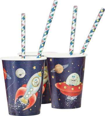 Space Adventure - Paper Cups  (Pack of 8)