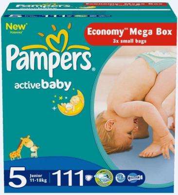 Pampers Active Baby Mega Pack 111's (Junior)