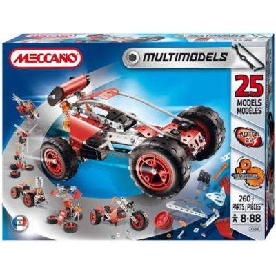 Meccano Mountain Rally 25 Multi Model Set (+260 Pieces) - Includes 1 x V3 Motor